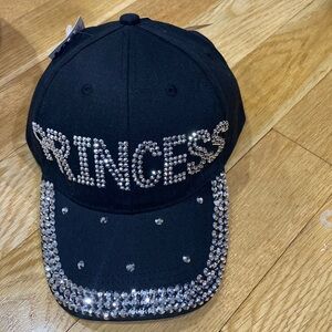 Madd Hatter Princess Tiara Rhinestone Cap Hat.